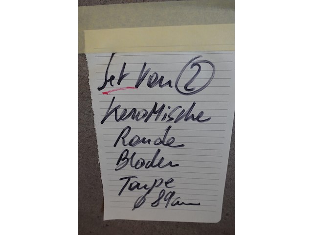 2x keramisch rond blad - afbeelding 4 van  4