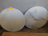 2x keramisch rond blad - afbeelding 1 van  4