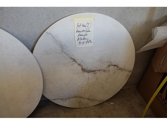 2x keramisch rond blad - afbeelding 3 van  4