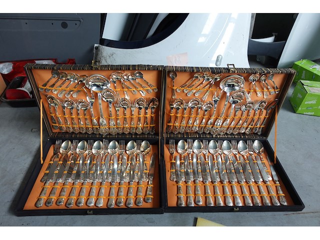 2x koffer bestek - afbeelding 1 van  3