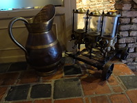 2x koperen decoratie - afbeelding 1 van  2