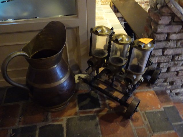 2x koperen decoratie - afbeelding 2 van  2