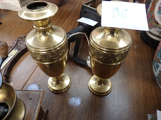 2x koperen vaas - afbeelding 1 van  1