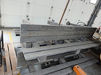 2x kunstof bank met leuning - afbeelding 2 van  5