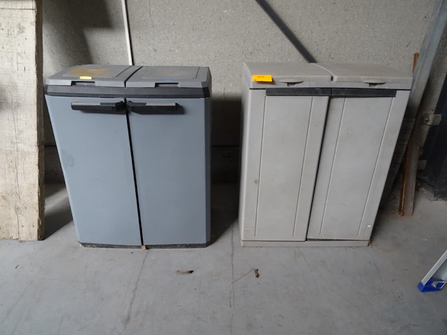 2x kunststof afvalhouder - afbeelding 1 van  4