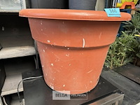 2x kunststof bloempot - afbeelding 1 van  3