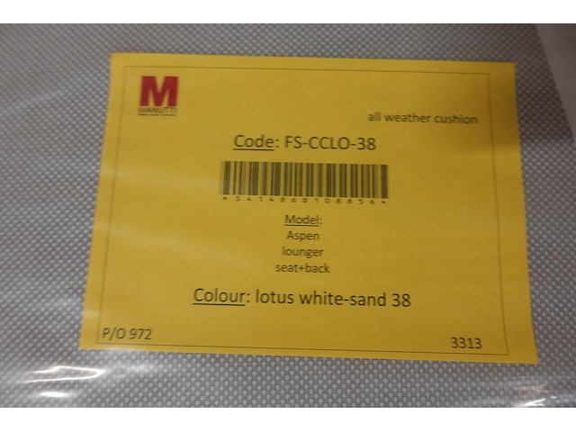 2x kussen ligbed aspen manutti - afbeelding 2 van  2