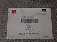 2x kussen ligbed aspen manutti - afbeelding 2 van  2