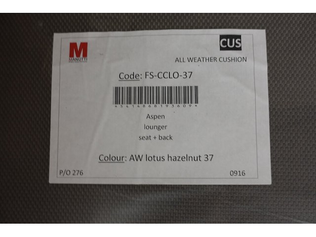 2x kussen ligbed aspen manutti - afbeelding 2 van  2