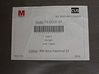 2x kussen ligbed aspen manutti - afbeelding 2 van  2