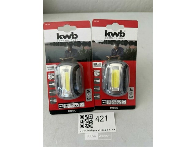 2x kwb hoofdlamp 190 lumen - afbeelding 1 van  3