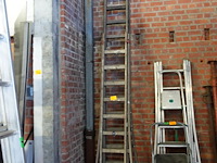 2x ladder in hout - afbeelding 1 van  3