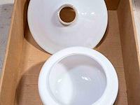 2x lampekap wit glas - afbeelding 2 van  2