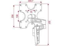 (2x) lcd-106 vesa mount tv bracket verstelbaar - afbeelding 3 van  3