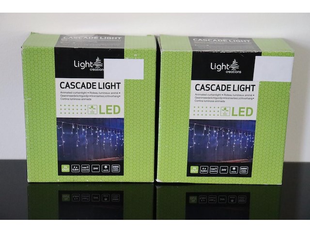 2x led-gordijn 4 m - afbeelding 1 van  4