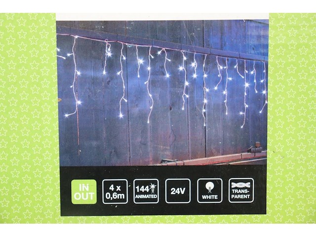 2x led-gordijn 4 m - afbeelding 2 van  4