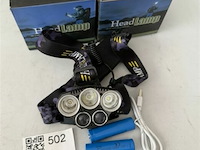 2x led hoofdlamp met usb - afbeelding 3 van  3
