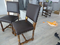 2x lederen stoel - afbeelding 2 van  3