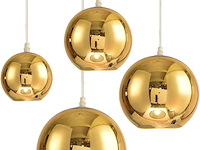 2x lfsem gouden glazen bol hanglamp (150 mm) - afbeelding 2 van  4