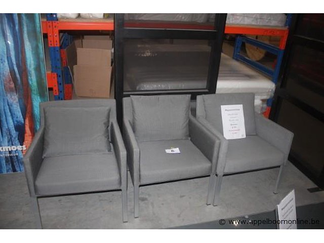 2x liner armstoel 1s uitvoering- stof nautic col.29 speckle | liner armstoel 1s uitvoering- stof nautic col.29 speckle - afbeelding 1 van  1