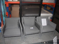 2x liner armstoel 1s uitvoering- stof nautic col.29 speckle | liner armstoel 1s uitvoering- stof nautic col.29 speckle - afbeelding 1 van  1