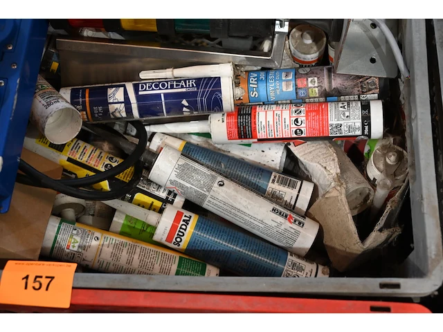 2x magazijnbak diverse sanitairmateriaal - afbeelding 4 van  4