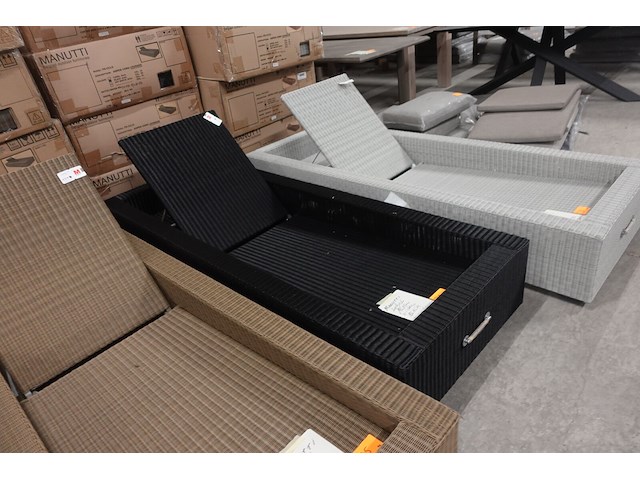2x manutti ligbed aspen wicker - afbeelding 2 van  3