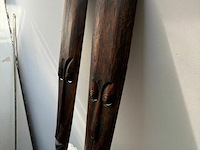 2x masker in hout - afbeelding 2 van  2