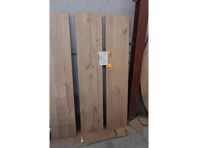 2x massief eiken plank - afbeelding 1 van  4