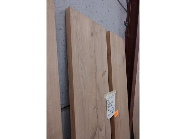 2x massief eiken plank - afbeelding 2 van  4