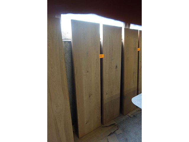 2x massief eiken plank - afbeelding 1 van  2