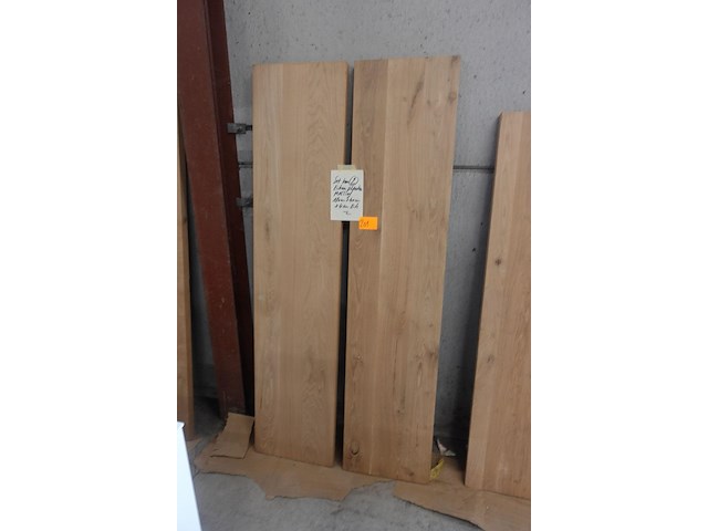2x massief eiken plank - afbeelding 1 van  2