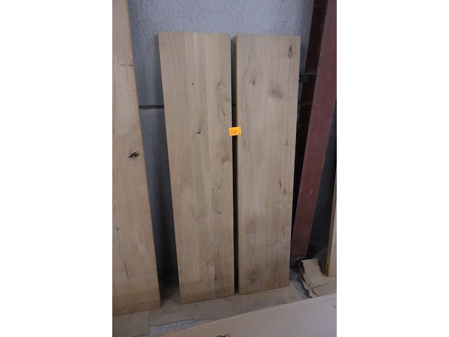 2x massief eiken plank - afbeelding 1 van  2