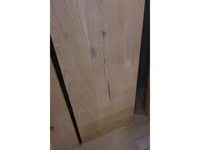 2x massief eiken plank - afbeelding 2 van  4