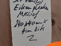 2x massief eiken plank - afbeelding 4 van  4