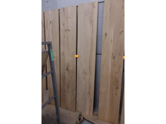 2x massief eiken plank - afbeelding 1 van  3