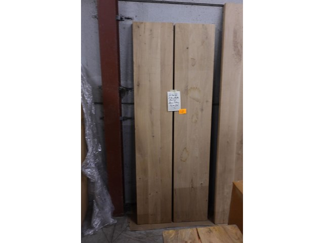 2x massief eiken plank - afbeelding 1 van  2