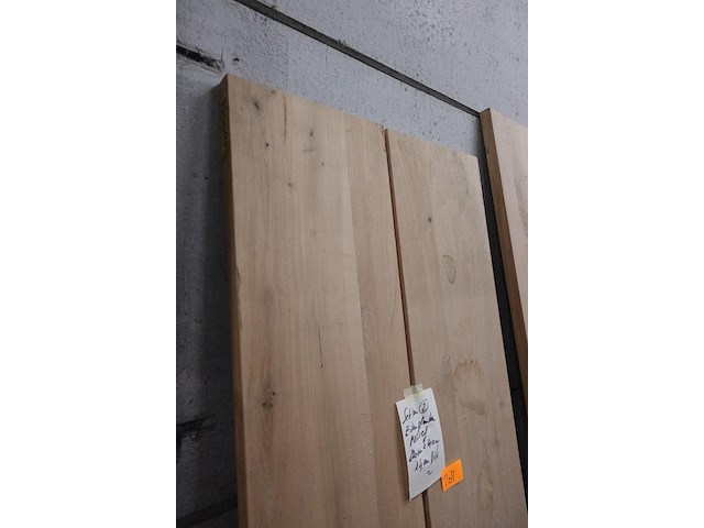 2x massief eiken plank - afbeelding 2 van  2