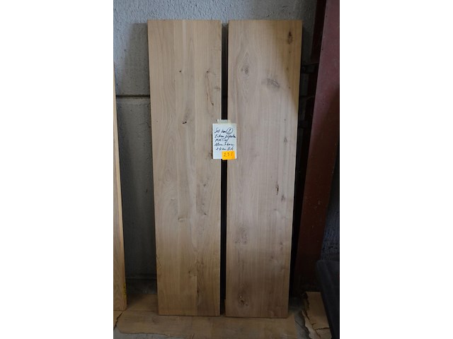 2x massief eiken plank - afbeelding 2 van  4