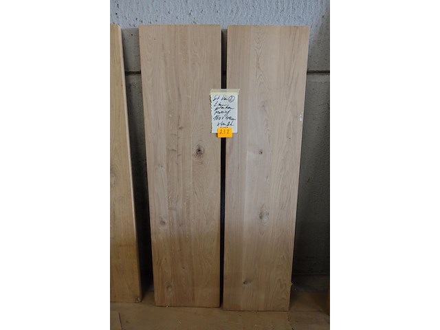 2x massief eiken plank - afbeelding 1 van  3