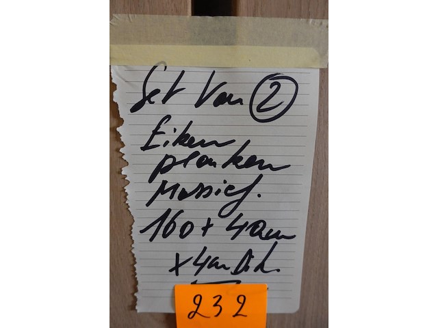 2x massief eiken plank - afbeelding 3 van  3