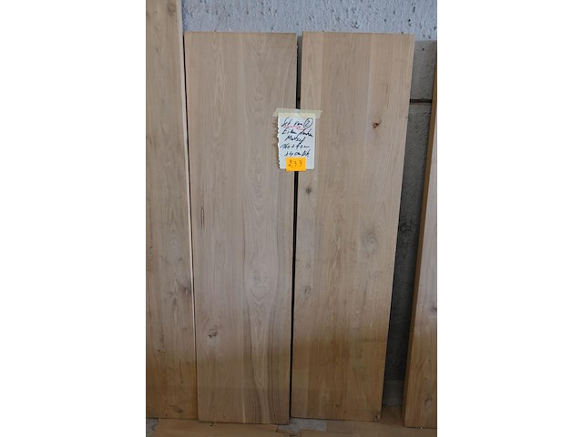 2x massief eiken plank - afbeelding 1 van  3