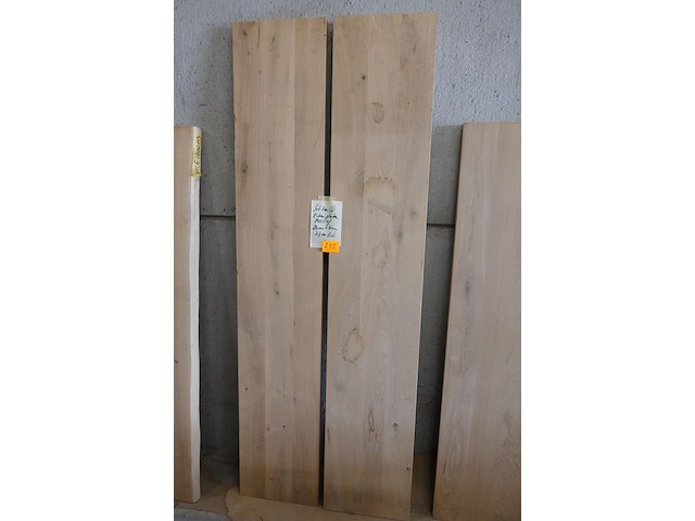 2x massief eiken plank - afbeelding 1 van  3