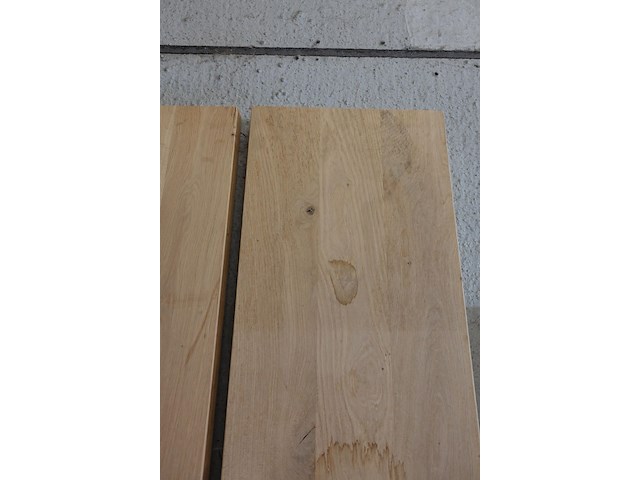 2x massief eiken plank - afbeelding 2 van  3