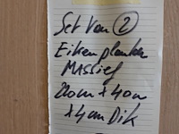 2x massief eiken plank - afbeelding 3 van  3