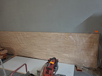 2x massief houten werkblad