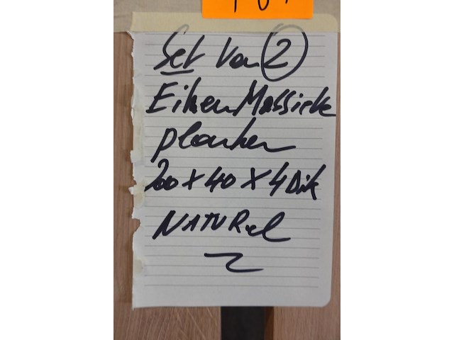 2x massieve eiken planken - afbeelding 2 van  2