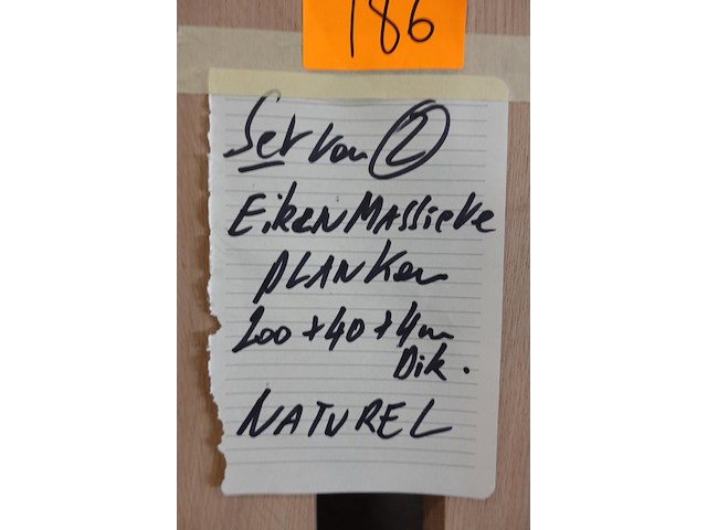 2x massieve eiken planken - afbeelding 2 van  2