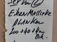 2x massieve eiken planken - afbeelding 2 van  2