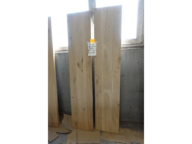2x massieve eiken planken - afbeelding 1 van  2